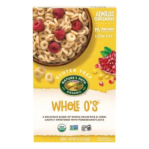 Nature's Path Organic Whole O's Cereal, 11.5 oz (Pack of 1), Crunchy Whole Grain Rings, Gluten Free (EXP 02/16/27)