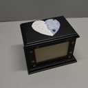 Pet Memorial Urns for Dogs or Cats Ashes, Large Wooden Funeral Pets Memorial Urns with Photo Frame, Cremation Urns Keepsake Memory Box for Loss Pets, Ashes Urn for Pets