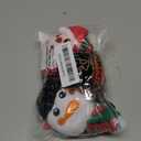 EXPAWLORER Christmas Dog Squeaky Toy - Interactive Doggie Rope Toy with Squeaker, Tug of War Pull Rope Teeth Cleaning, Tough Cotton Chew Toys for Small Medium Dogs Puppies Deer+Santa Claus+Snowman