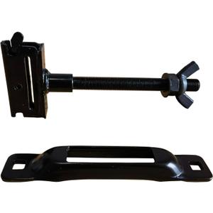 Spare Tire Mount for E-Track System, Fits Enclosed Trailers, Trucks and Garages, Black