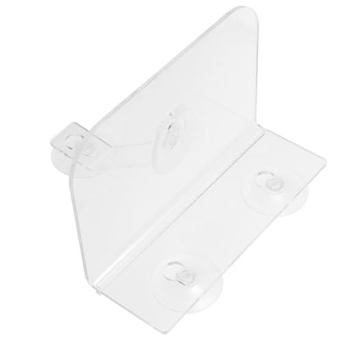 Toyvian Acrylic Floating Wall Shelf Hanging Plant Stand Wall-Mounted Display Rack for Living Room Bedroom Bathroom Office