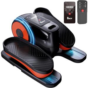 Under Desk Elliptical Machine, Electric Under-Desk Elliptical for Seniors - Mini Elliptical Exercise Equipment for Home with 12-Speed Touch Screen, Remote Control & Reversible Motion (Black)