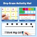 Aizweb Phonics Magnetic Letter Tiles,All-in-one Magnetic Phonics Kit,Reading &Spelling Games with Dry-Erase Boards&Storage Case,Phonics Games for Preschool Pre k& Kindergarten Classroom Learning