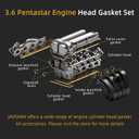 Head Gasket Set with Bolts,3.6L Pentastar, 12-20 for Dodge Charger, 11-20 for Grand Caravan//Journey/Durango, 11-18 for Jeep Wrangler/Grand Cherokee,11-17 for Chrysler 200/300,HS26541PT(90PCS)
