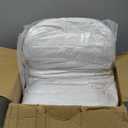 Royal Tradition 2 Inch Plush 100 Percent Microfiber Top Split King Down Alternative Mattress Pad/Topper White