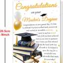 5 x Master's Degree Graduation Card, Congratulations Graduation Gift for Son Daughter Grandson Granddaughter, Proud of You Greeting Card from Mom Dad Grandma Grandpa, 8×5.3 inches
