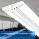 ANTLUX 110W 8FT LED Wraparound Ultra Slim Strip Lights, 12600LM, 5000K, 8 Foot LED Garage Shop Lights, Flush Mount Warehouse Office Ceiling Lighting Fixture, Tube Replacement, 2 Pack (5000K Daylight White)