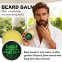 Beard Kit Beard Grooming Kit w/Beard Oil Balm Brush Comb Scissor e-Book Christmas Stocking Stuffers Gifts Ideas for Men Him Dad Boyfriend Husband Mens