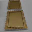 uyoyous Gold Cake Stand Set 2 Pcs Cupcake Stand Metal Cake Stand Gold Dessert Table