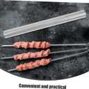 YARNOW Barbecue Skewers Storage Tube 11.92In Stainless Steel Waterproof Organizer Cylinder for Grill Utensil Storage and Outdoor Cooking Tools