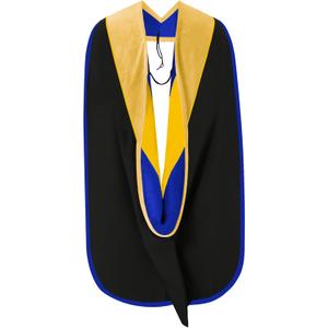 GraduationMall Graduation Doctoral Hood for Science and Mathematic PhD Degree Deluxe Doctorate Academic Hood With Gold Piping
