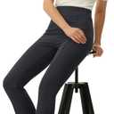 AFITNE Women's Dress Pants High Rise Flare Pants Pull On Stretchy Work Pants Business Office Casual Slacks with Pockets (Black, M)