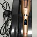 CHI Spin N Curl, Curling Iron For Healthy & Shiny Effortless Curls & Waves, Provides Preset Temperature Settings For Each Hair Texture, Rose Gold