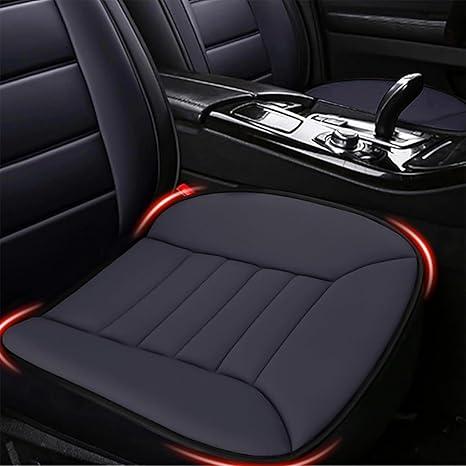 MYFAMIREA Car Seat Cushion Pad 1.2" Thick Comfort Seat Protector for Car Driver Seat Office Chair Home Use Memory Foam Seat Cushion with Non Slip Bottom, 20'' x 18.5'', Gray