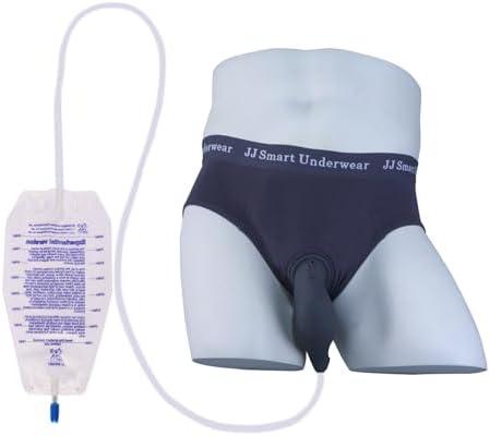 Vojefeb Incontinence Underwear for Men - Urine Bags for Men, Washable Mens Incontinence Briefs, Reusable Incontinence Protective Briefs, XL