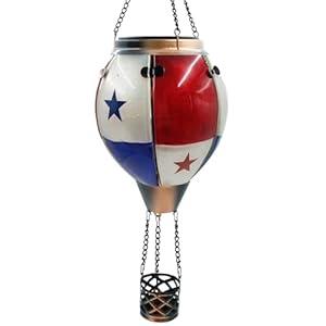 TEYIGARDEN Glass Solar Hot Air Balloon Lantern with Flame Hanging Garden Flickering Light Outdoor Waterproof for Yard Patio Tree 4th of July Decorations, Flag-B TEYIGARDEN Glass Solar Hot Air Balloon Lantern with Flame Hanging Garden Flickering Light Outdoor Waterproof for Yard Patio Tree 4th of July Decorations, Flag-B