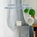 Ombre Sheer Curtains for Living Room Bedroom, Grommet Top Gradient Semi Sheer Light Filtering Home Decor Window Drapes, Set of 2 Panels, Grey, 52x63 Inch