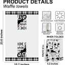 4 Pcs Modern Black Cat Themed Kitchen Dish Towels, Cat Lover Gifts for Women Friend Coworker Sister Christmas New Year Birthday Friendship Housewarming Gifts, Suitable for Bathrooms Restaurant Decor (Multicolor 289)