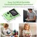 Retro Handheld Games Console, Built-in 400 Video Games,Portable Video Gaming Player with 3.0 Inch IPS Screen and Rechargeable Battery (Green)