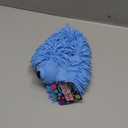 Soft Shaggy Puffer Dog Toy ( Pack) (8" x 5") Filled with air for a Fun Squishy Stretchy Fidget Experience. Blue, Pink, White. (Blue)