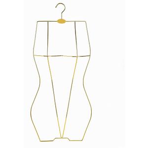 Gold Full Body Shape Metal Wire Swimwear Swimsuit Display Hangers for Dress，Bikini，Lingerie Hangers(10 Pack ，Gold), 30.31 x 12.6 x 9.84 inches