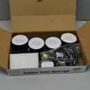 nipify 4 Pack Solar Spot Lights Outdoor Waterproof, Solar Spotlight Light for Outside Yard Landscape Lighting Pathway Lights Wall Auto On/Off, RGB