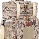 HSHRISH Tactical Lunch Box, Large Expandable Insulated Lunch Bag, Waterproof Durable Cooler Bag for Men/Women/Adults/Work Office Outdoor Picnic Trip,16 L, Camo