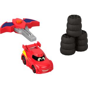 Fisher-Price DC Batwheels 1:55 Scale Toy Race Car Redbird Launching Vehicle with Crash Accessories for Ages 3+ Years