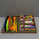 Dan&Darci Arts and Crafts Vault - Craft Supplies Kit in a Box - Christmas Gift for Kids Ages 4 5 6 7 8 9 10 11 & 12 Year Old Girls & Boys - Crafting Set Kits - Gift Ideas for Kid Art Activity Gifts