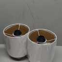 Set of 2 Ceramic Table Lamp for Bedroom, Small Table Lamp White Farmhouse Rustic Lamp Set Bedside Table Lamps for Nightstand Side Table Lamps for Living Room, 13.7IN