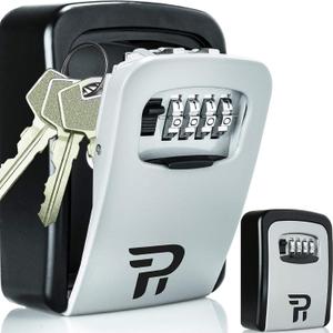 Key Lock Box for Outside - Realtor Lockbox for House Keys Outdoor - Combination Key Hiders to Hide a Key Safe Storage