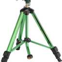 Green Zinc Alloy Water Bird Sprinkler, Heavy Duty Tripod Base Garden Sprinkler, 360 Degree Large Area Irrigation, Durable Flip Lock Legs & Adjustable Nozzle, 1 Pack