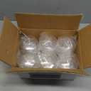 LIYH 20pcs Champagne Glasses 10 Oz Cocktail Coupe Glasses Champagne Flutes Plastic Coupe Cups Disposable Martini Cups Perfect for Bar Cocktails Martinis Parties (Clear Vertical Stripe Pattern)