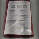 ALYVIA SPRING Burgundy Red Fabric Shower Curtain Liner Waterproof - Soft Hotel Quality Cloth Shower Liner with 3 Magnets, Light-Weight & Machine Washable - Standard Size 72x72, Burgundy