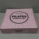 Pilates Ring Set for Women, Home Workout Pilates Equipment with Resistance Bands, 14'' Magic Circle, Mini Ball, Pilates Starter Kit for Strength, Toning and Flexibility (Medium-level2, Pink)
