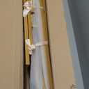 SATBIR 2pcs Large Wedding Arch with Base Flower Stand Arch Bracket Stand Backdrop Stand For Wedding Party Elegant Decorations & Garden Climbing Plants Vines,8.2&6.9 FT-Gold