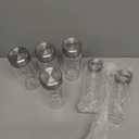 6 Pack Juice Bottles with Caps - Wide Mouth Resuable Clear Plastic Water Bottles for Juicing,Smoothie,Protein, Beverage,Storage Containers,BPA Free,Leakproof Stainless Steel Lid(12 Ounces)