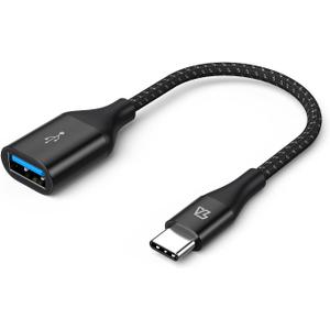 USB C to USB Adapter 3.1, OTG Adapter, 10Gbps USB Type C to USB Adapter, USB-C to USB-A Female OTG Cables Compatible for New MacBook Pro, iPad Air 2020, Galaxy S20/S10/S9/S8 and More