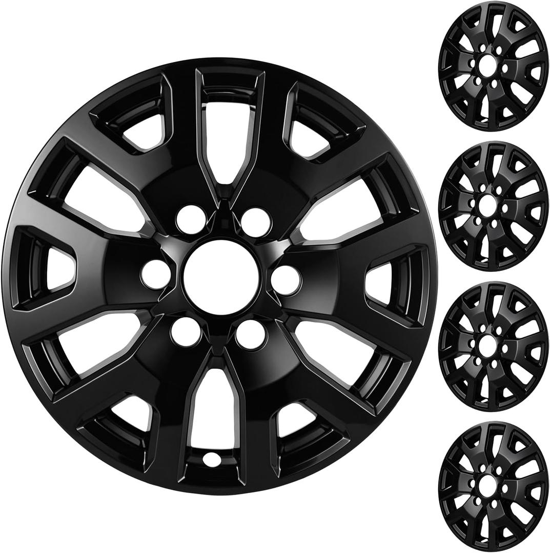 17 Inch Gloss Black Wheel Skins for 2024-2026 Toyota Tacoma SR5