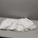 Biscaynebay Wrap Around Bed Skirts with Pompom for King Beds 15" Drop, White Adjustable Elastic Dust Ruffles Easy Fit Wrinkle & Fade Resistant Silky Luxurious Fabric Machine Washable