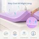 DUMOS 3 Inch Full Mattress Topper Cooling Gel Ventilated Memory Foam