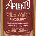 4 x Amazon Brand - Aplenty, Hazelnut Rolled Wafers, 5 oz (EXP 08/13/26)