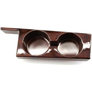 Double Cup Bracket Peach Wood, Front Center Console Dual Cup Holder, Compatible with BMW E39 525i 528i 530i 540i M5 1997-2003