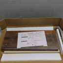 QEEIG Floating Shelf for Wall Bathroom Shelves Bedroom Kitchen Living Room Farmhouse Small Book Shelf 16 inch Set of 1, Brown (015-BN1)