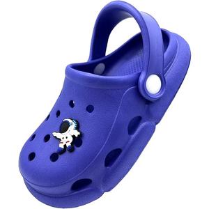 POPO PEA Girls Little Kids Luminous Sandals (Runs 1 Size Large) Boys Wide Pool Slip on Clogs Big Kid Toddler Garden Water Soft Sandal Children Comfortable Swim Beach Shoes Blue, Size: 12 Wide Little Kid