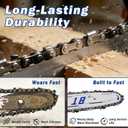 20 Inch Chainsaw Chain 3/8" Pitch .050" Gauge 72 Drive Links Semi-Chisel, 20 Chainsaw Chain Replacement for Stihl Chainsaw Chain 20 Inch & Husqvarna 20 Inch Chain, Fits Husqvarna 455 Rancher (3 Pack)