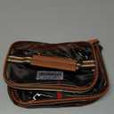 New Retro Vintage Vanity Bag, Clear Makeup Organizer with Handle,Large Capacity Waterproof Makeup Organizer bag with Zipper,Travel Cosmetic & Skincare Storage Case for Ladies (Coffee)