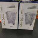 Crystal Vase, Large Crystal Vases for Flowers, Black Large Flower Vase, Modern Glass Vases for Living Room, Bedroom, Kitchen, Dining Table, Mantle, Wedding, 9 Inches, 2 Pack