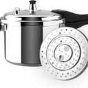 MAGEFESA Avant 8.5-Quart Aluminum Pressure Cooker, Compatible with Gas, Electric, Ceramic Stoves, Pressure Canner, Stovetop Instant Fast Cooking