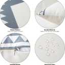 OTOSTAR Outdoor Waterproof Throw Pillow Covers 18x18 Inch Set of 4 Boho Farmhouse Outdoor Cushion Covers for Patio Funiture GardenGeometry80-Grey